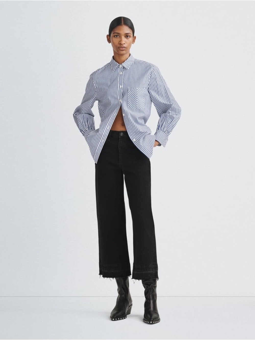 Rag & Bone Andi Wide Leg in Dahlia - Picture 4 of 8